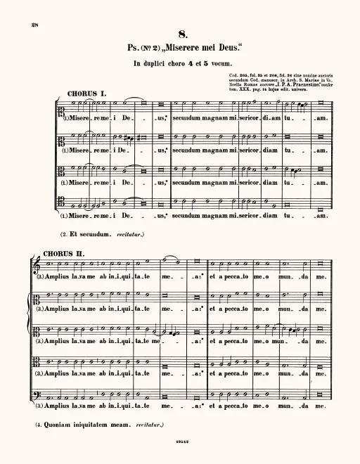First page of Miserere mei, Deus