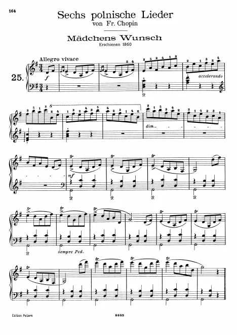 First page of 6 Polish Songs