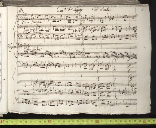 First page of Bassoon Concerto in A minor
