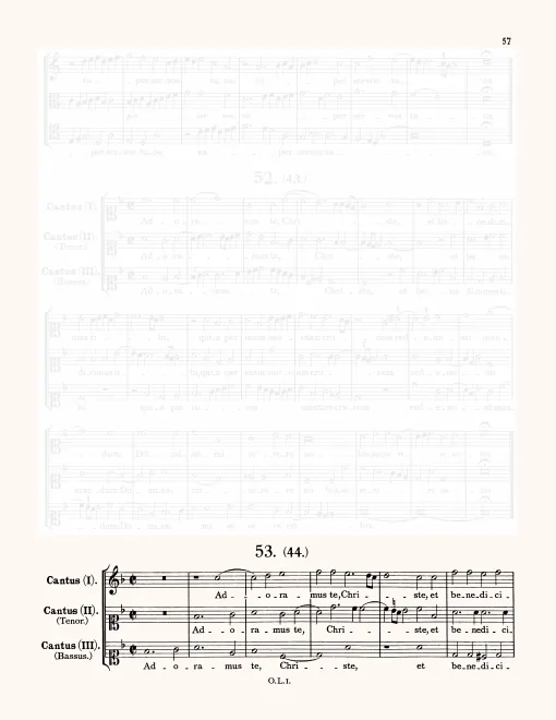 First page of Adoramus te Christe