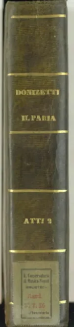 First page of Il Paria