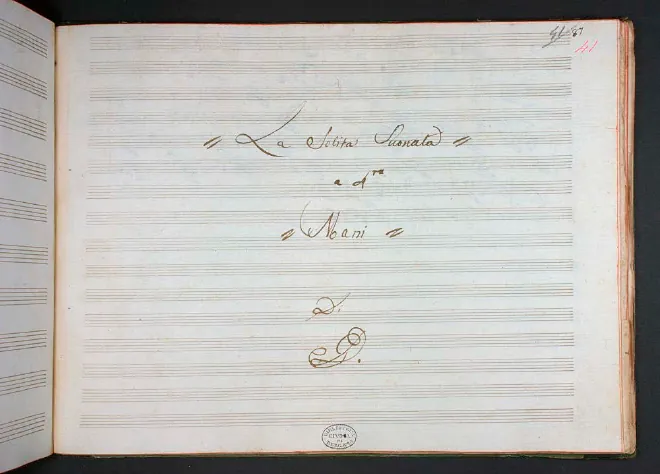 First page of Sonata for Piano Four-Hands in F minor