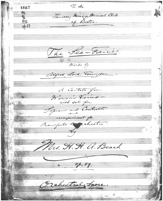 First page of The Sea-Fairies