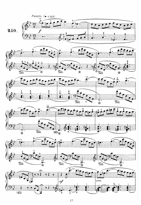 First page of Keyboard Sonata in B-flat major
