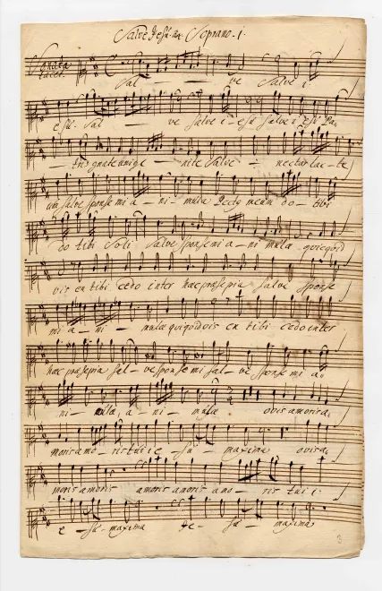 First page of Salve Jesu