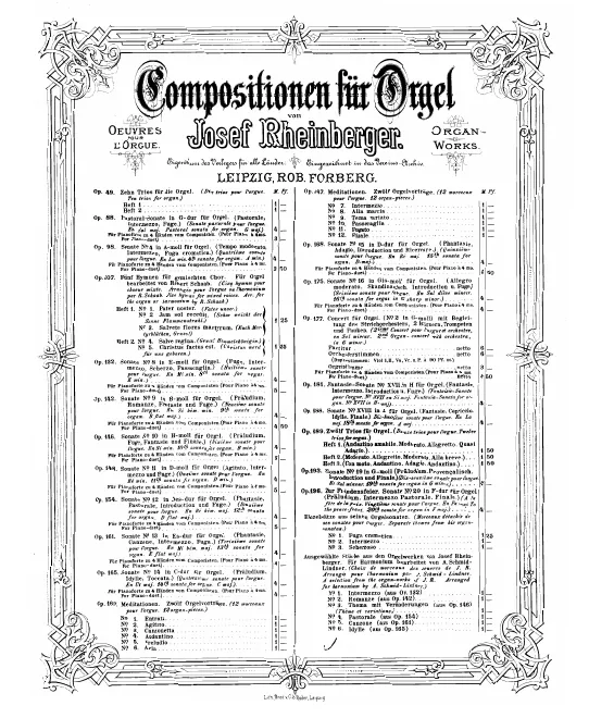 First page of Organ Sonata No.9