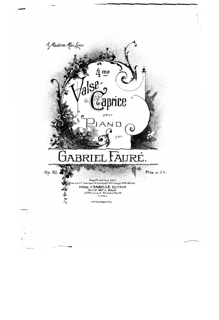 First page of Valse-Caprice No.4