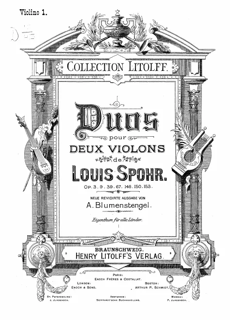 First page of 3 Duos for 2 Violins