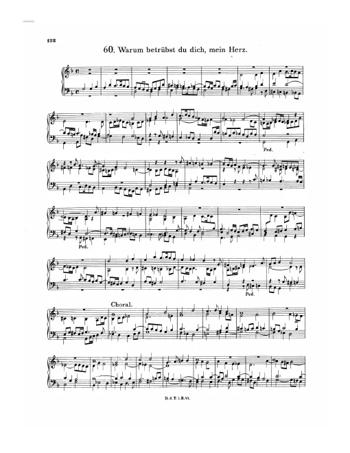 First page of Warum betrübst du dich, mein Herz