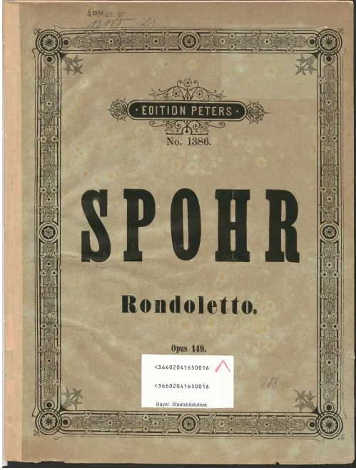 First page of Rondoletto