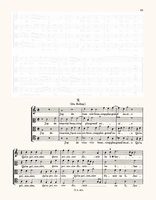 First page of J'ay de vous voir