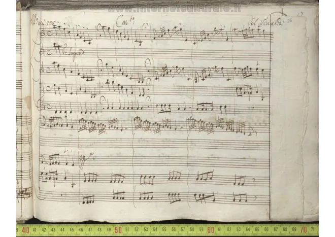 First page of Violin Concerto in F major