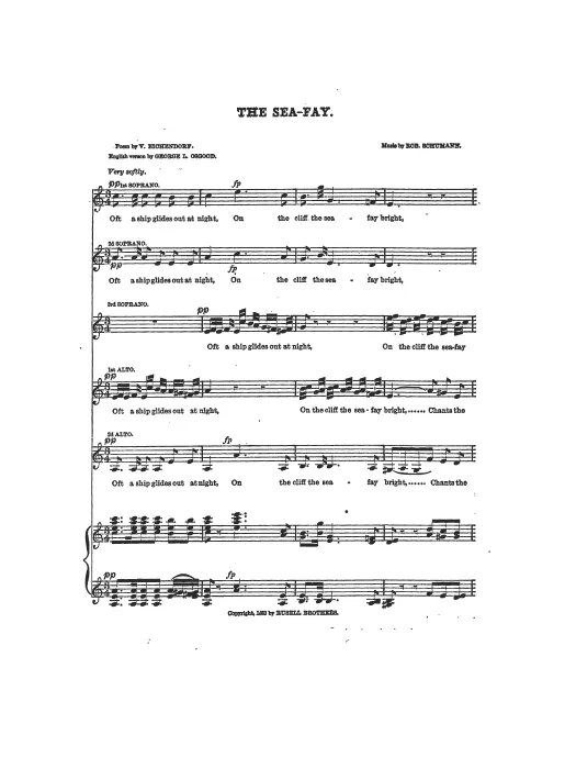 First page of 6 Romanzen für Frauenstimmen Vol. I
