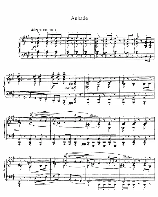 First page of Aubade
