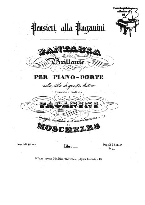 First page of Fantaisie à la Paganini