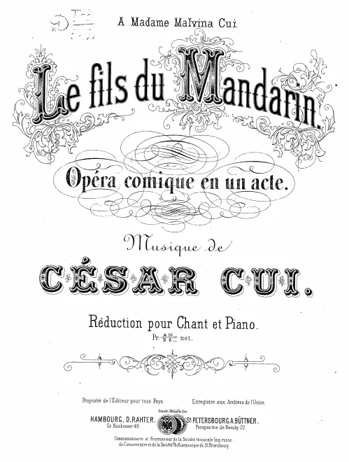 First page of The Mandarin's Son