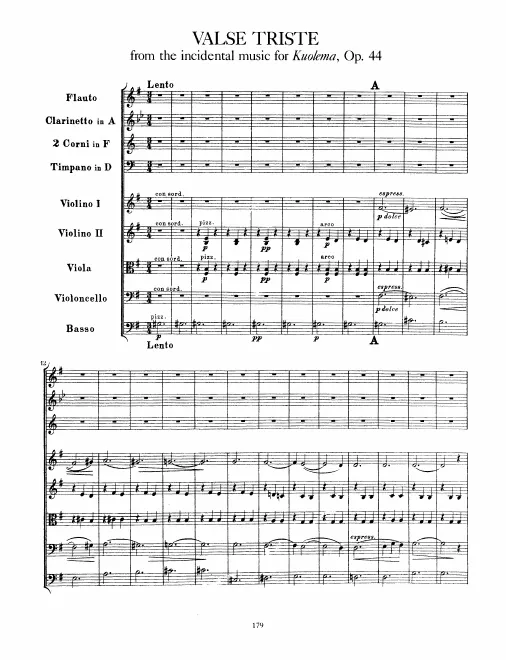 First page of 2 Pieces from Kuolema