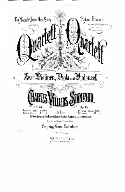 First page of String Quartet No.1