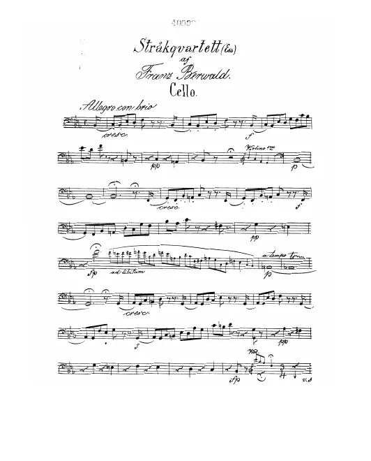 First page of String Quartet