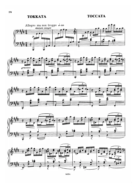First page of Toccata