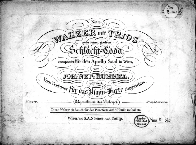 First page of Neue Walzer