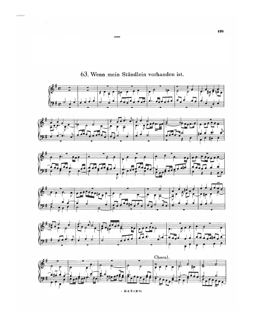 First page of Wenn mein Stündlein vorhanden ist