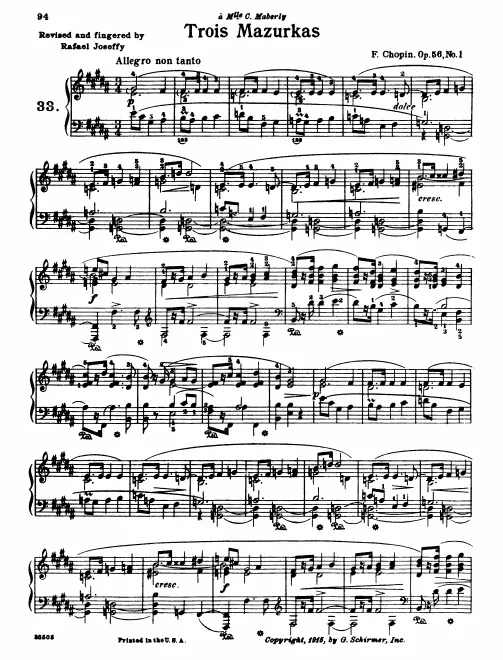First page of Mazurkas