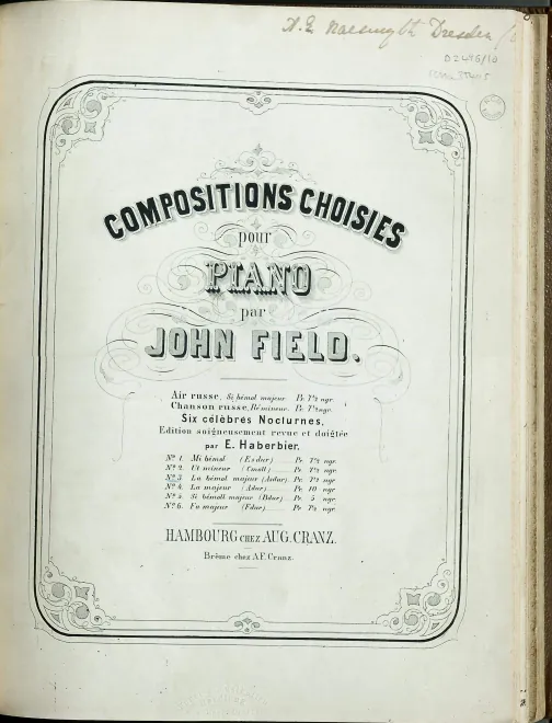 First page of Nocturne in A-flat major