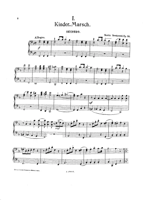 First page of 4 Vierhändige Klavierstücke