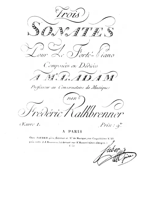First page of 3 Piano Sonatas