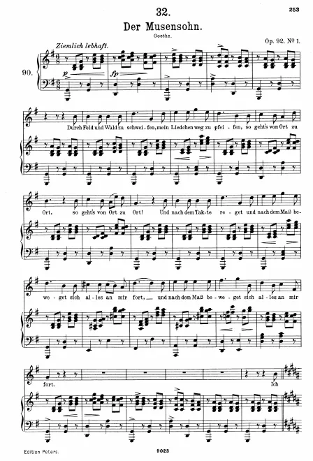 First page of Der Musensohn