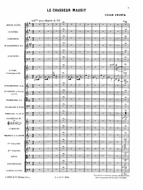 First page of Le Chasseur Maudit