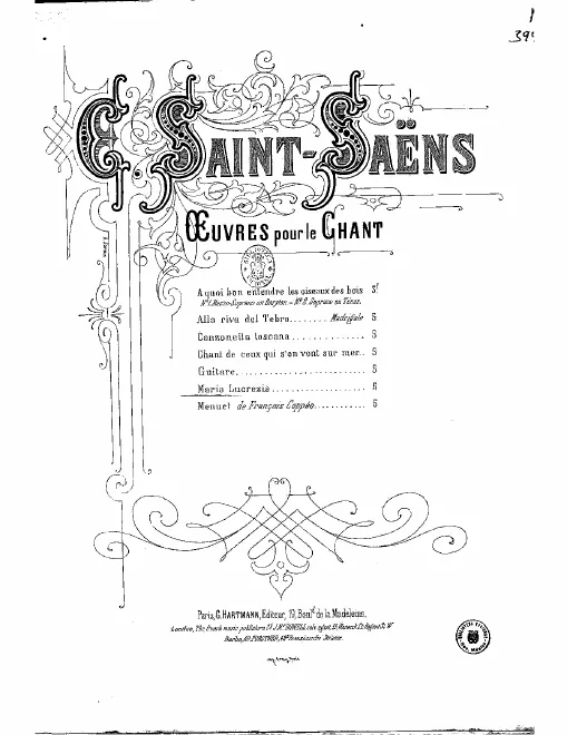 First page of Maria Lucrezia