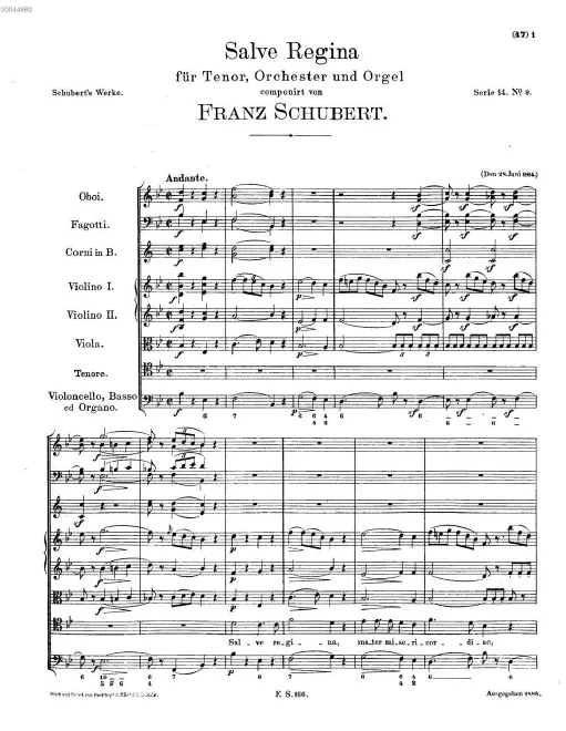 First page of Salve Regina