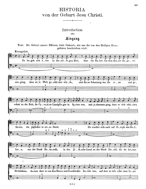 First page of Historia der Geburt Jesu Christi