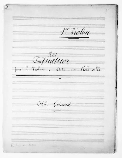 First page of Petit quatuor