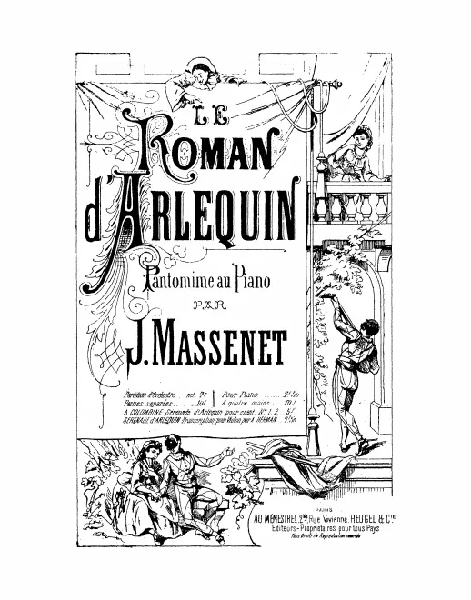 First page of Le roman d'Arlequin