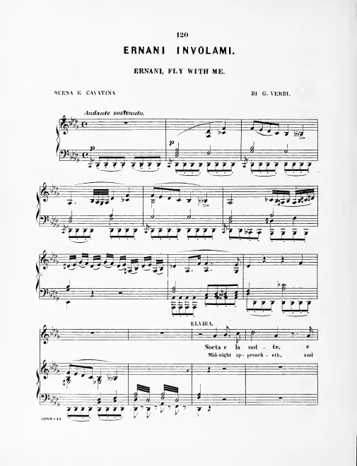 First page of Ernani