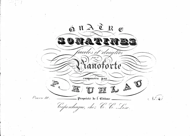 First page of Piano Sonatina in F major