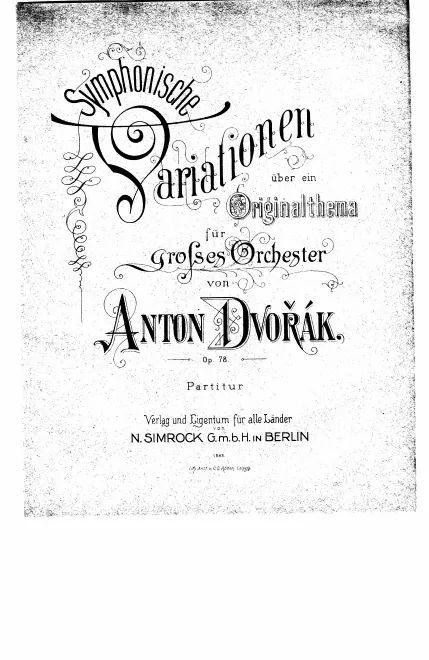 First page of Symphonic Variations