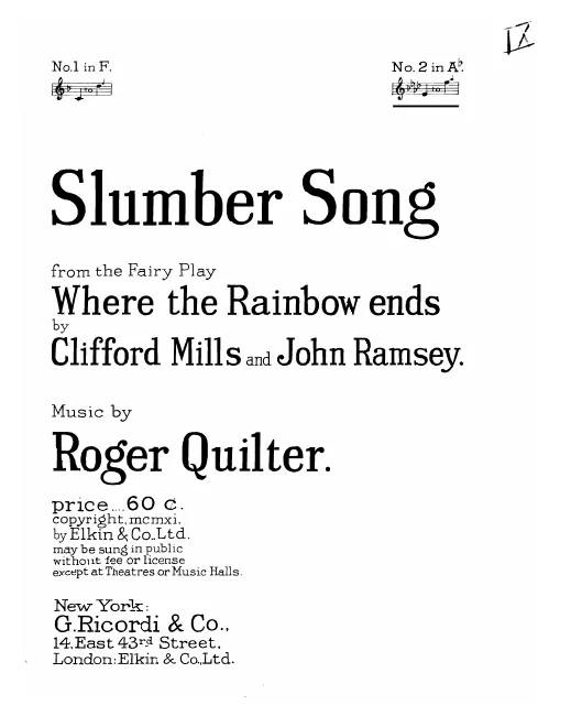First page of Where the Rainbow Ends