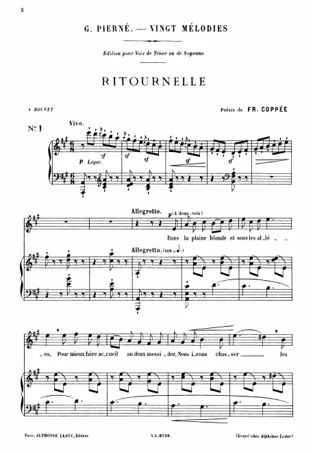 First page of Ritournelle