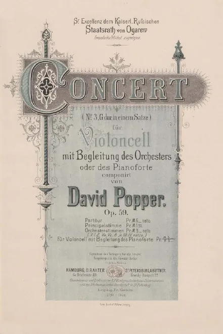 First page of Cello Concerto No.3