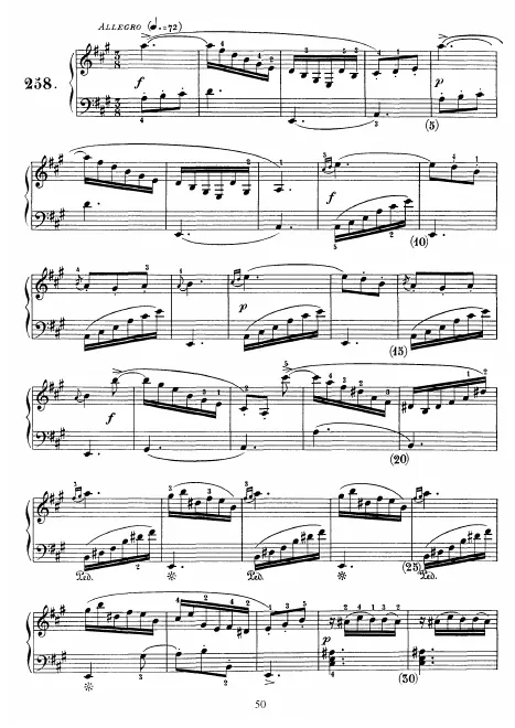 First page of Keyboard Sonata in A major
