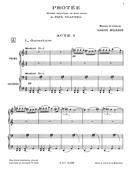 First page of Protée