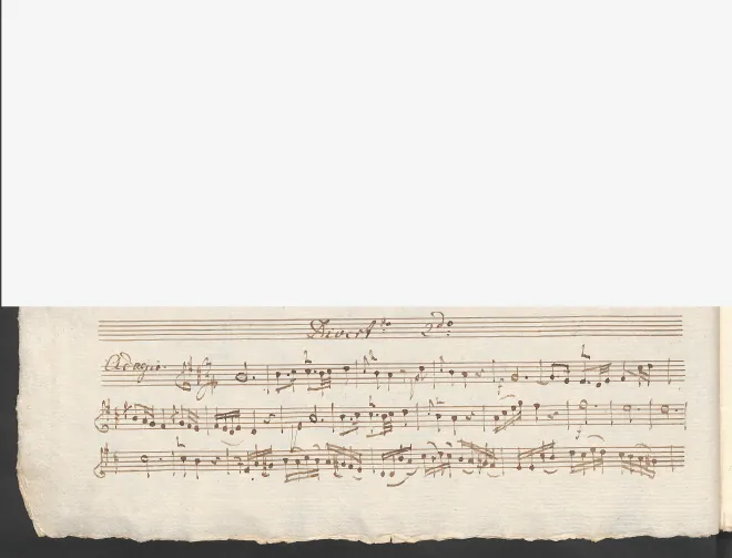 First page of Baryton Trio in D major