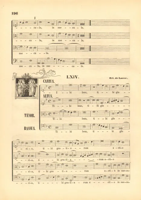 First page of Tibi laus, tibi gloria