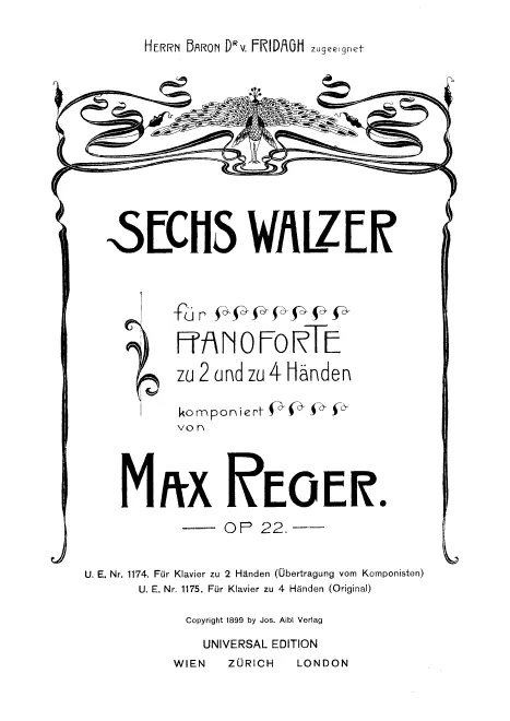 First page of 6 Waltzes