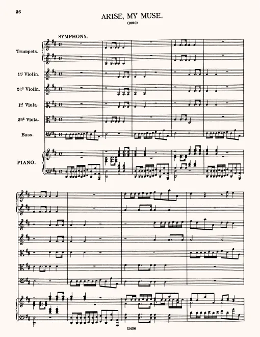 First page of Arise, My Muse