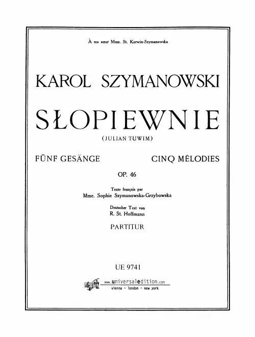 First page of Słopiewnie